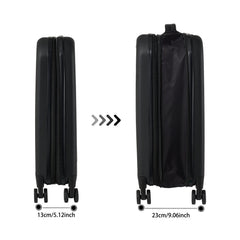 Foldable 20 Inch Trolley Luggage, Compact Carry-On Travel Suitcase, Durable Collapsible Luggage with Adjustable Handle, Ideal for Holiday Vacations, Train Journeys and Easy Storage At Home, 1pc