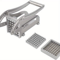 Potato Chipper Chip Chopper Cutter Slicer Maker & 2 Steel Edges French Fries