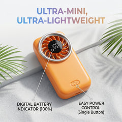 Mini Handheld Fan, 50% Smaller Portable Pocket Cooling Fan, 3-in-1 Stand Handheld Lanyard USB Fan, Summer Cooling Essential for Travel