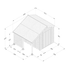 Forest Garden Timberdale 8Ft X 6Ft