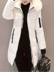 Women's thick and warm winter coat - Cold-proof jacket, suitable for daily and formal occasions - Fashionable outerwear, Women's winter clothing, formal coat, casual coat, mid-length design, easy to care for material, durable fabric