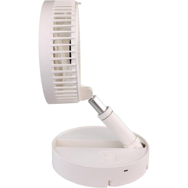 7 Inch USB Rechargeable Foldable Mini Desk Fan | Cordless Battery Operated | 3 Speed Quiet Portable Fan for Home, Office & Travel