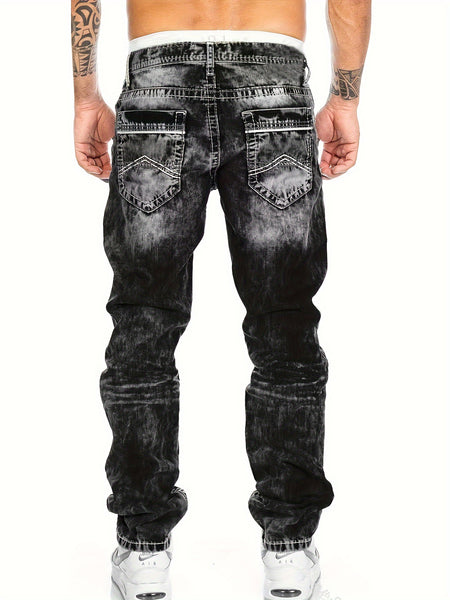 American Snowflake Jeans, Fashionable and Versatile Straight-Leg Pants