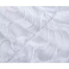 3pcs Embossed Bedspread Set - Coverless Comforter with 2 Pillow Shams, Lightweight All-Season Bedding - Soft Teddy Fleece Bedspread