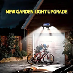 2-Pack Solar Wall Lights with 74 LEDs, 270° Wide Angle Motion Sensor Outdoor Security Light, 3 Lighting Modes, Waterproof Solar Powered Floodlight for Garage, Yard, Pathway, Front Door