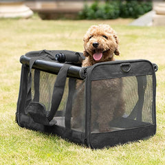 Large Pet Carrier Bag Portable Soft Fabric Fold Dog Cat Puppy Travel Bag in UK