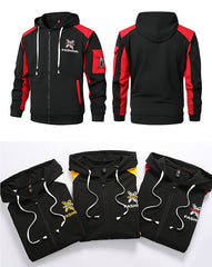 Men's Casual Hooded Sweatshirt Sportswear Set, Tracksuit