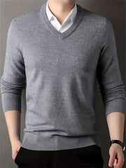 100% Cashmere Men'S Sweater Perfect for Casual Comfort Business Layering The Fabric Is Soft Exceptionally Warm