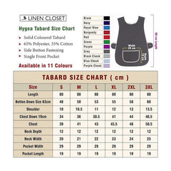 Tabard Apron | Aprons for Men, Women, and Ladies | Professional Cooking Aprons with 2 Pockets | Adjustable Kitchen Apron for Baking, BBQ, Grilling, Gardening, Crafting, Cleaning, Painting, Barista, Restaurant Work | Cute & Stylish Gift Apron for Mom, Sist