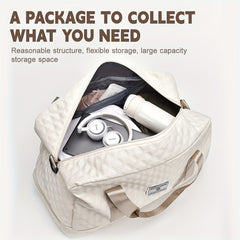 Multifunctional Large Capacity Handbag - Include An Attached Label Card, With Dry/Wet Separation Pockets - Suitable For Travel And Daily Use, Multifunctional Duffel Bag | Stylish Design | Large Handle Bag, Travel Bag, Gym Bag, Travel Bags For Women
