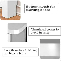 Radiator Cover Cabinet Large Small Wooden Radiator Cover, White Wood Painted MDF Cabinet Heater Cover Cabinet, Slats, Grill, Wood Top Shelf Easy Assembly for Living Room, Hallway, Bedroom Decoration