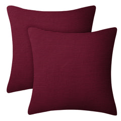 1pc Stripe Velvet Cushion Cover – Soft Luxury Cushion Case, Modern Textured Design, Machine Washable for Sofa & Bedroom Decor, Ideal Gift