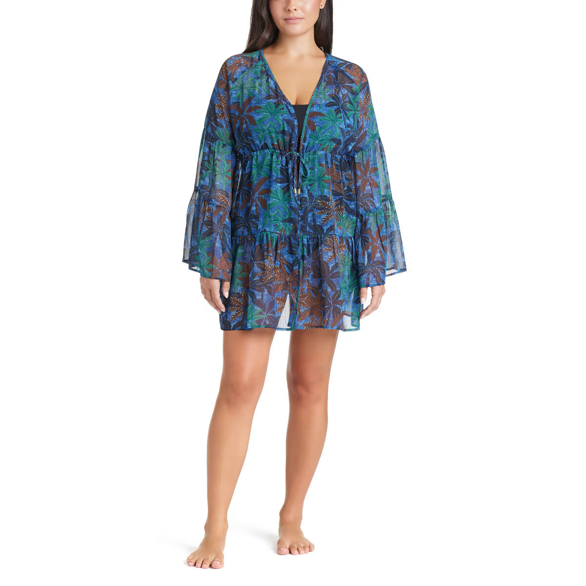 Rod Beattie Ladies Bleu Beach Cover up Dress Palm Tree