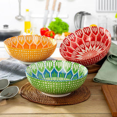 Signature Housewares Stoneware Serving Bowls, 3 Piece