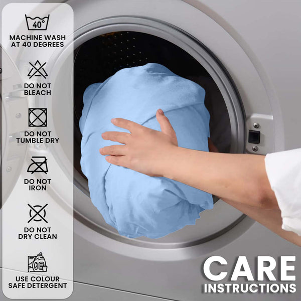 1pc 25cm Extra Deep Fitted Sheet – Solid Color Hotel-Quality Bedsheet, Ultra-Soft & Brushed Microfiber Bedding Sheet, Machine Washable, Single, Double, King, & Super King Sizes Available
