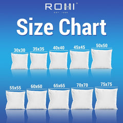 Rohi Soft Fluffy Cushion Pads Sofa Square Pillow Inserts, Home Decor Cushions, Decorative Bed Sofa