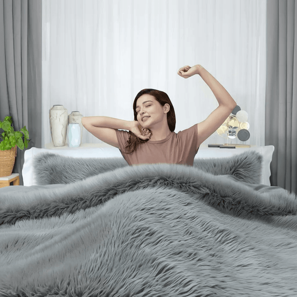 Super Plush Shaggy Fur Duvet Cover Set 3pcs | Ultra Soft Luxury Bedding for Winter | Warm, Cozy & Hotel-Grade Comfort | Premium Faux Fur Bed Set for Deep Sleep & Stylish Bedrooms
