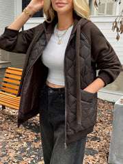 New Autumn And Winter Thickened Warm Jacket with a Loose Fit And Hood