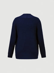 Men'S Casual Long-Sleeved Knitted Cardigan with Pockets in Autumn And Winter New Solid Color Style