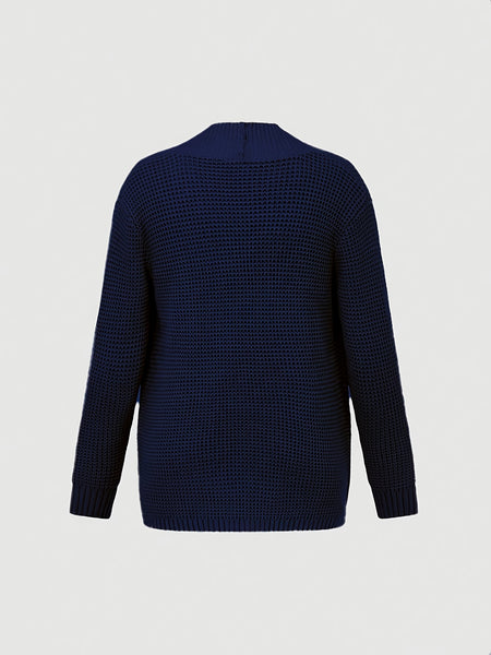 Men'S Casual Long-Sleeved Knitted Cardigan with Pockets in Autumn And Winter New Solid Color Style