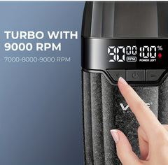 The VGR Men'S Electric Hair Clipper And Trimmer Set Features Interchangeable Ceramic Blades, Operates at High Speeds with 9000 RPM, Includes a Professional Hair Clipper with an LCD Display