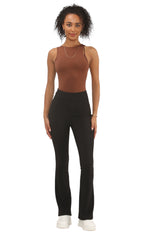 Ladies Flared Trousers Stretch Fit Comfort Fit High-Waisted Flared Pants Suitable For Nurses, Carers, Teachers, School Uniform, Yoga, Travel, Casual, Office Wear