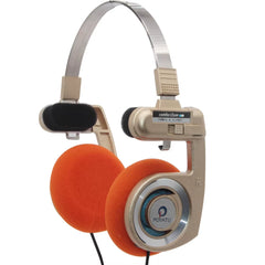 Retro Headphone with Microphone Stereo Classic Open Hifi On-Ear HD Earphones Foldable Portable Lightweight Headset