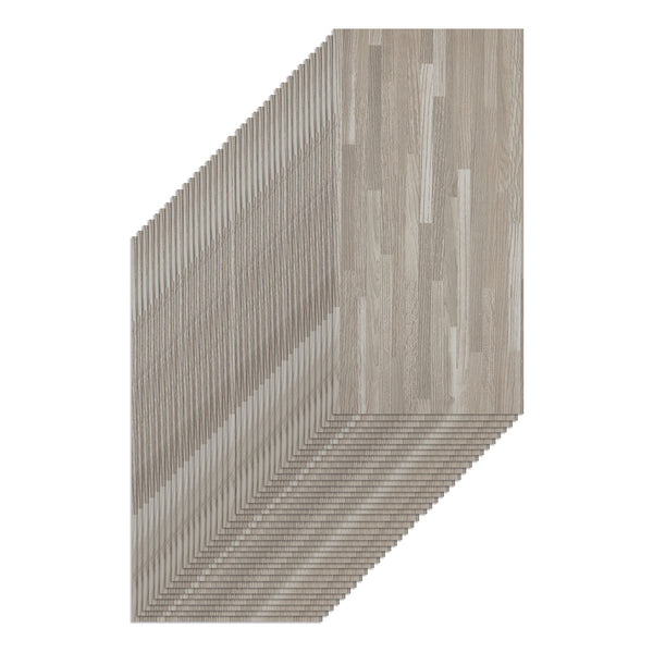 36pcs Self Adhesive Vinyl Flooring, 15X30cm Wood & & Stone Grain Effect Peel and Stick Floor Tiles, Waterproof Flooring Stickers for Home Office Bedroom Kitchen Living Room