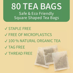 Senna Herbal Tea Bags (80 Count) Made with Natural Cassia Angustifolia