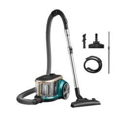 Midea Eureka Apollo Bagless Canister Vacuum Cleaner, Lightweight Cylinder Vacuum Cleaner with Single Cyclone System & 800W Power Efficiency Motor, 2.2L Dust Container, Efficiently Removes Dirt From Carpets and Hard Floors in Your House Area, Pet Hair Clea