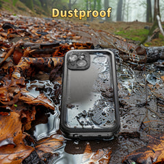 Phone Case - Case for Iphone 16 15 14 13 12 11 Pro Max Plus Mini SE2 SE3 7 8 - Full Body Heavy Duty with Built-In Tempered Glass Screen Protector Dustproof Shockproof Underwater Diving Swimming Phone Case