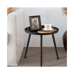 Metal End Table, Round Side Table, Nightstand/Small Tables for Living Room, Accent Tables Cheap, Side Table for Small Spaces,41.5 × 46.5 cm