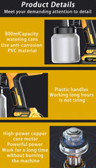High Pressure and Low Flow HVLP Spray Gun, Suitable for Indoor and Outdoor Walls, Wood, Fences, Decks, Furniture - Including Adjustable Spray Mode and Ergonomic Design, Simple, Portable and Wireless, Suitable for Family Christmas Gifts.