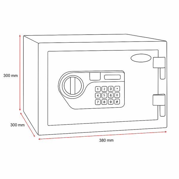 Phoenix 17L Centurion FS1211E Fire & Security Safe with Electric Lock