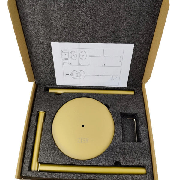 ZISH Toilet Roll Holder Free Standing - Stainless Steel Bathroom Toilet Paper Organizer and Dispenser - No Drill Toilet Roll Stand Freestanding - Up to 5 Toilet Roll Storage