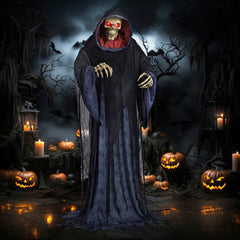 Halloween Rise up Reaper Animatronic with LED Eyes