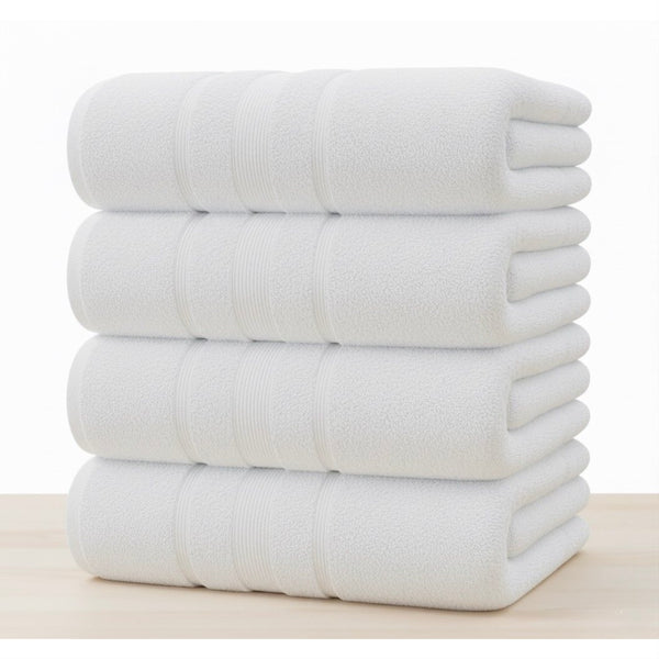 4X Bath Sheets 80x155CM Pure Cotton Big Size Large Bathroom Towels Set Quick Dry Soft Bath Towels