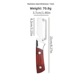 The 1-Part New Multifunctional Stainless Steel Peeler with Massive Wooden Handle Is an Indispensable Kitchen Tool for Easy And Quick Peeling of Fruit And Vegetables.