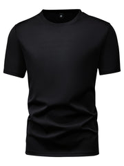5pcs Men'S Short Sleeve T-Shirts Summer New Arrival Light Board Multi-Color Round Neck Clothing Pullover Casual Sports Apparel Men'S Tops