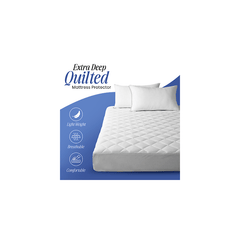 2025 NEW Arrival Quilted Mattress Protector, furniture for home Hypoallergenic Extra Deep Fitted Mattress Cover 30 cm-40cm - Fitted Bed Cover All Size
