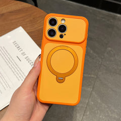 Phone Case: Luxury Magnetic Shock-resistant Phone Case for The iPhone 17 Pro Max, Featuring A Stand and Glass Lens Protection