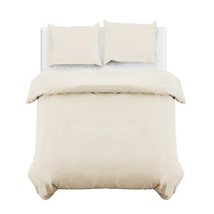 4B Classic Plain Minimal Design Duvet Cover Set – Single Double King Super King Bedding for Home and Guest Rooms