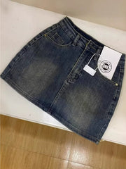 Women's Vintage High Waist A-Line Bodycon Skort 2026 Spring Summer Elegant Casual Skirt