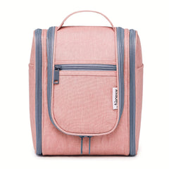 Hanging Toiletry Bag Women Large Travel Makeup Bag Organizer Bag with A PVC Compartment for Essentials Accessories Cosmetics Roomy Toiletries Bag Gift Best Toiletry Bag for International Travel Christmas Gifts