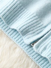 Cardigan Hooded Sweater for Women, Unique Niche Style Top, Gavin