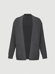Men'S Casual Long-Sleeved Knitted Cardigan with Pockets in Autumn And Winter New Solid Color Style