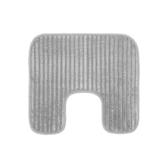 2 Piece VERTICAL Bath Mat Set Extra Soft Easy Care Plush Bath Rug + Toilet Mats Super Absorbent Non Slip Bathmat for Bathroom Toilet Shower