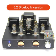 Audiophile 6P1 Tube Power Amplifier Class a Single-Ended Parallel High-Power HIFI Power Amplifier Retro Tube VU Meter Amplifier