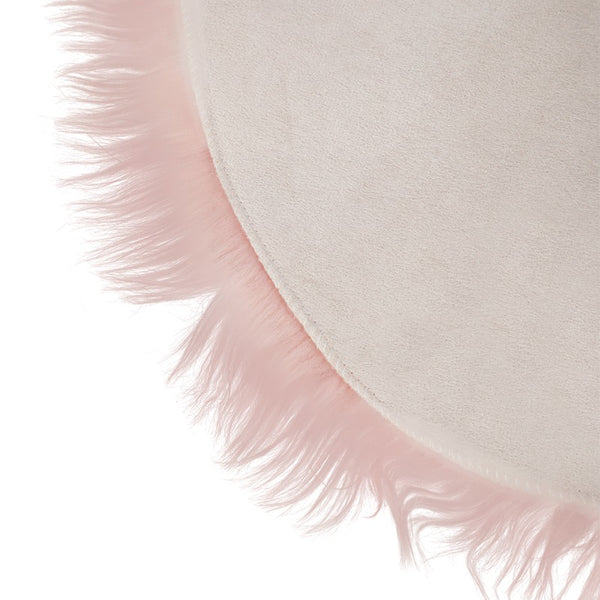 Ultra Soft Faux Fur Rug, Pink Fluffy Shaggy Small Area Rugs, Non Slip Area Floor Carpet, Soft and Cozy for Living Room, Bedroom, Sofa, Chair, Machine Washable