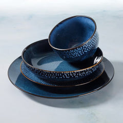 Laurie Gates Catalina Dinnerware Set, 16 Piece in Cream
